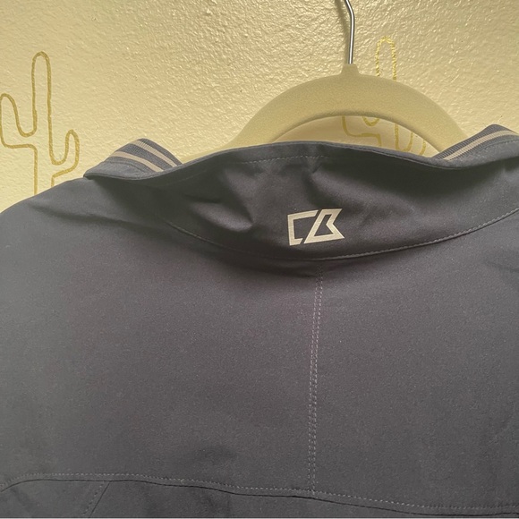 Cutter & Buck Mens Jacket Large Weathertech Short Sleeve Waterproof Half Zip NWT - Picture 4 of 11